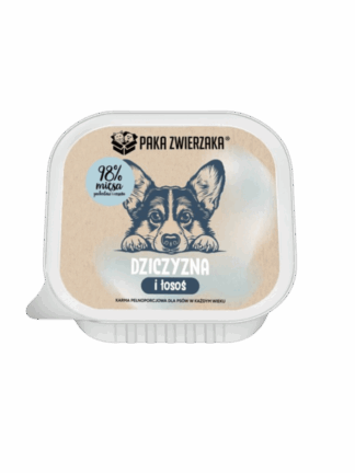 Karma Mokra TACKA Dziczyzna i Łosoś dla psa, 150 g