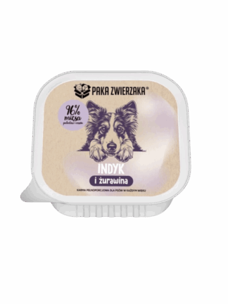 Karma Mokra TACKA Indyk i Żurawina dla psa, 150 g