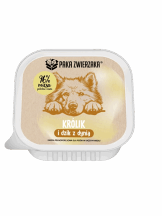 Karma Mokra TACKA Królik i Dzik z Dynią dla psa, 150 g