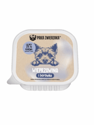 Karma Mokra TACKA Wieprzowina z Borówką dla psa 150 g