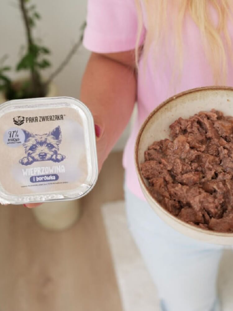 Karma Mokra TACKA Indyk i Żurawina dla psa, 150 g