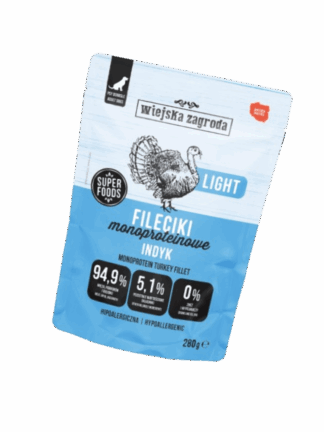 LIGHT Indyk Fileciki dla Psa 280 g