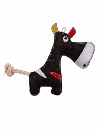 Leather Donkey - Skórzany Osiołek z Liną, 23 cm