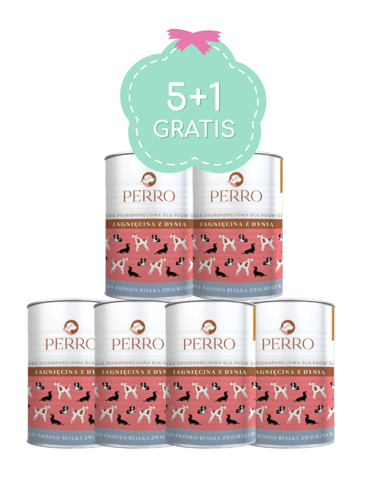 5+1 GRATIS Karma mokra Jagnięcina z dynią – monobiałkowa formuła dla psów dorosłych 410 g