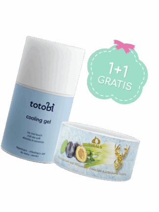DUET 1+1 Cooling gel łagodząco-chłodzący żel do skóry i sierści psa 50 ml plus Mirals Pferdesorbet - sorbet  w prezencie (smaki dodajemy losowo)