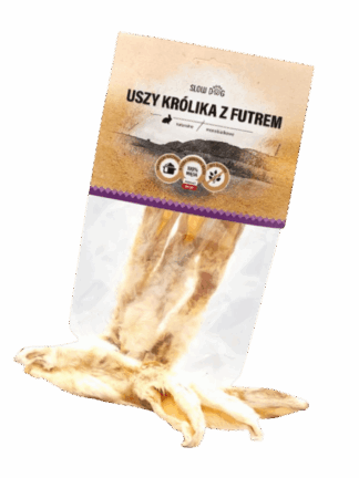 Uszy Królicze z Futrem, 3 szt
