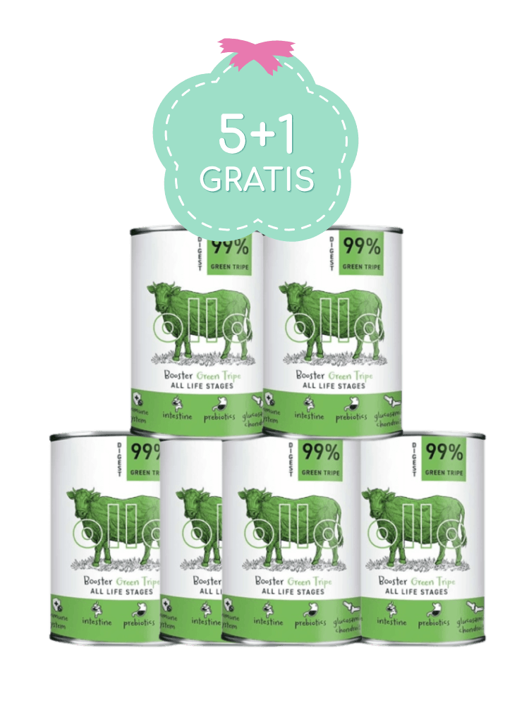 5+1 GRATIS Ollo Booster Digest Beef & Green Tripe 400 g