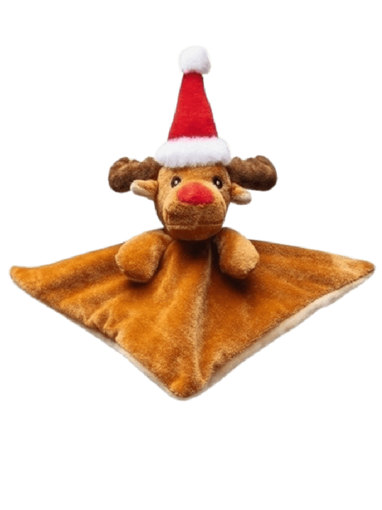 Szeleszczący Pluszowy Renifer- Szmatka- Świąteczna Zabawka dla Psa, 21cm