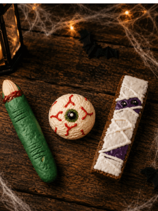HALLOWEEN SPOOKY BOX - Zestaw Halloweenowych Ciastek dla Psa, 50 g