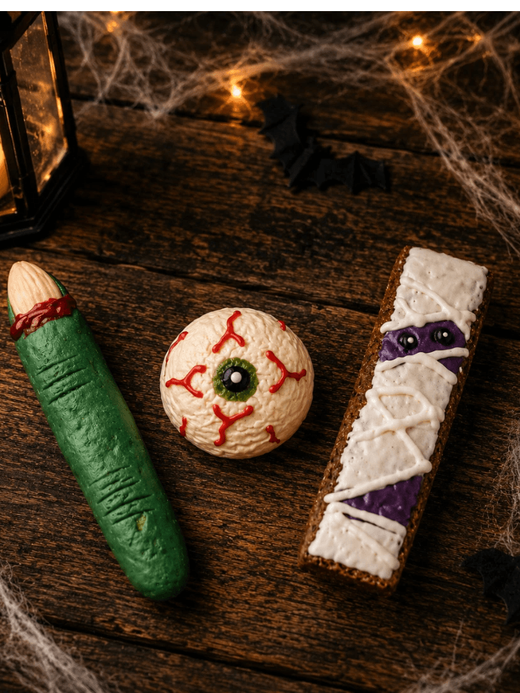 HALLOWEEN SPOOKY BOX - Zestaw Halloweenowych Ciastek dla Psa, 50 g