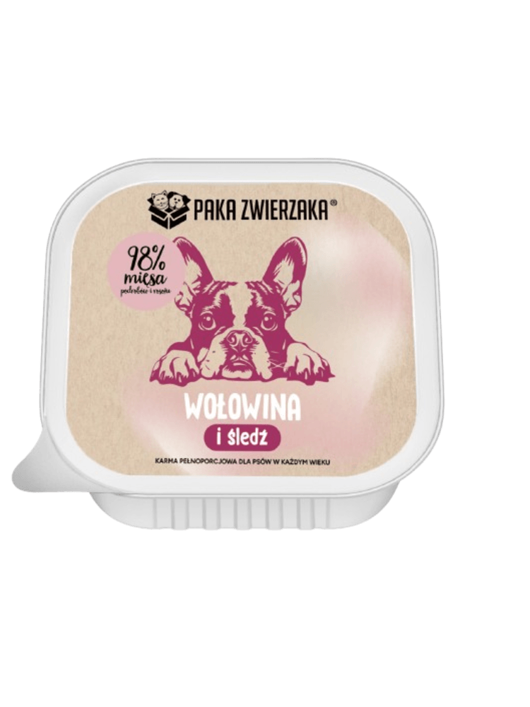 Karma Mokra TACKA Wołowina i Śledź  150 g
