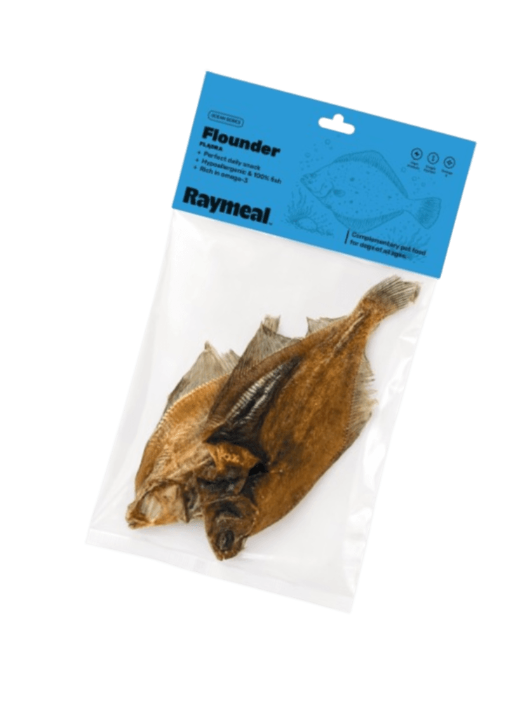 Whole Flounder -  Suszona Cała Flądra Naturalny Gryzak dla Psa