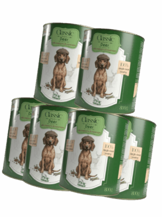ZESTAW Classic Mokra Karma Jeleń z Żurawiną i Szparagami 6x800 g
