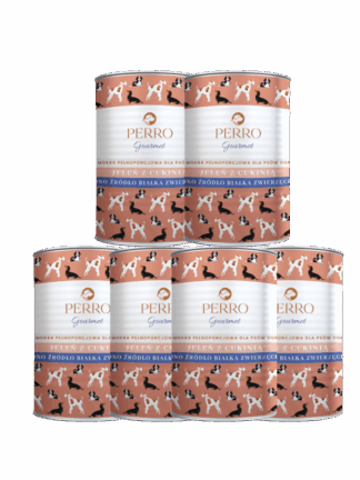 ZESTAW Gourmet Karma mokra Jeleń z cukinią – monobiałkowa formuła dla psów dorosłych 6x400 g