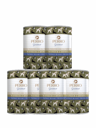 ZESTAW Gourmet Karma mokra Kangur z dynią - monobiałkowa formuła dla psów dorosłych 6x 400 g