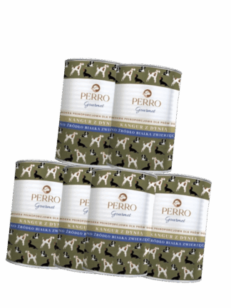 ZESTAW Gourmet Karma mokra Kangur z dynią - monobiałkowa formuła dla psów dorosłych 6x 400 g