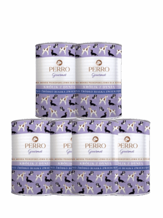 ZESTAW Gourmet Karma mokra Królik z dynią - monobiałkowa formuła dla szczeniąt 6x 400 g