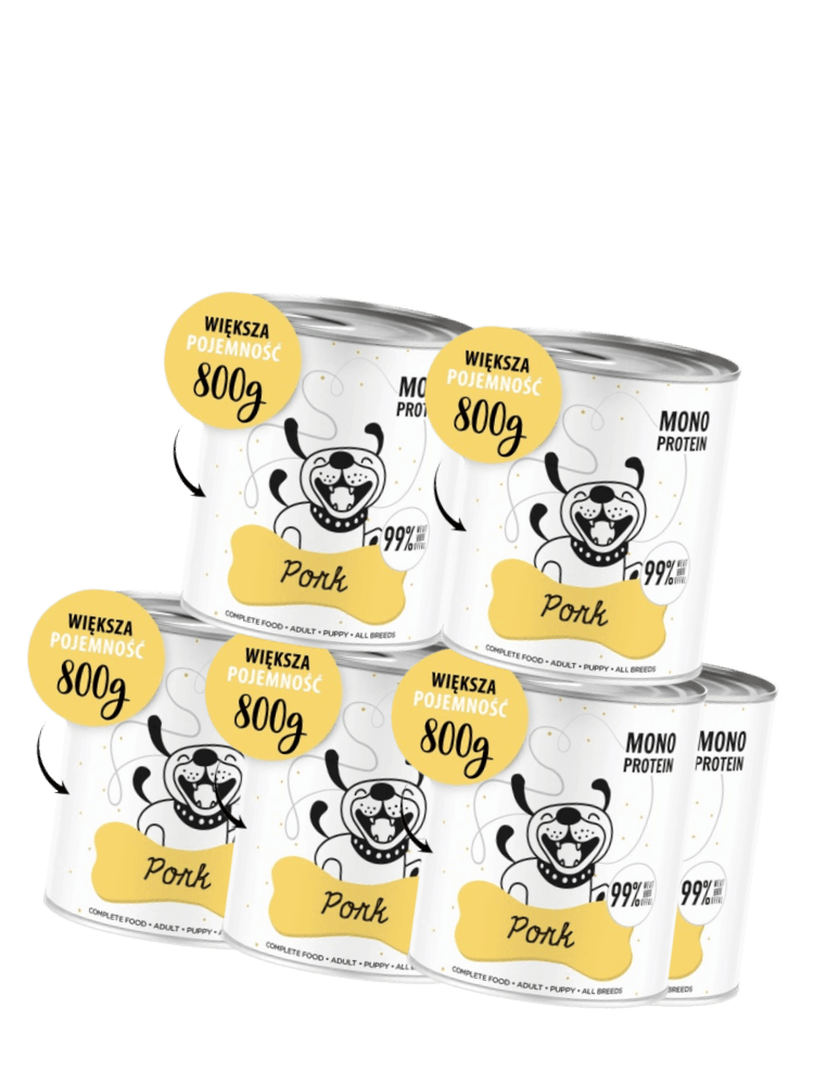 ZESTAW Karma mokra Pork (wieprzowina)  6x 800g
