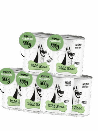 ZESTAW Karma mokra Wild Boar (dzik)  6x 800g