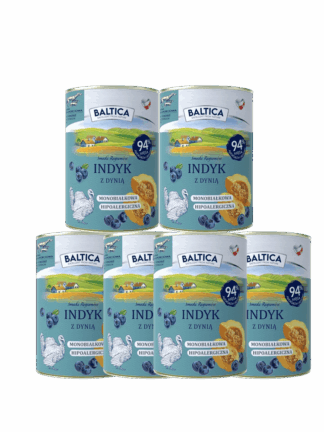 ZESTAW Mokra Karma Indyk z Dynią 6x 400 g