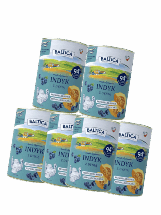 ZESTAW Mokra Karma Indyk z Dynią 6x 400 g