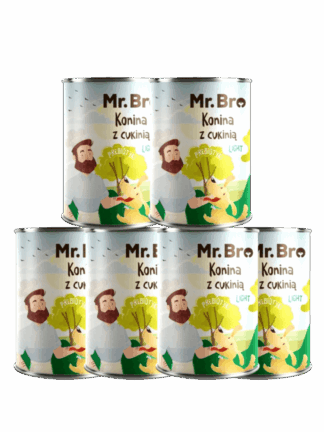 ZESTAW Mokra Karma LIGHT Konina z Cukinią 6x 400 g