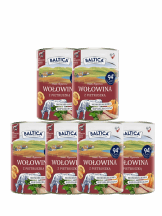 ZESTAW Mokra Karma wołowina z pietruszką 6x400 g