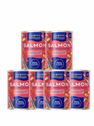ZESTAW Salmon with Carro &Potato mokra karma dla psa Łosoś z marchewką i ziemniakami 6x395 g