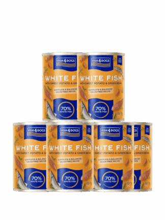 ZESTAW White Fish with Sweet Potato mokra karma dla psa Białe ryby z batatami 6x 395 g