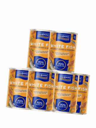 ZESTAW White Fish with Sweet Potato mokra karma dla psa Białe ryby z batatami 6x 395 g