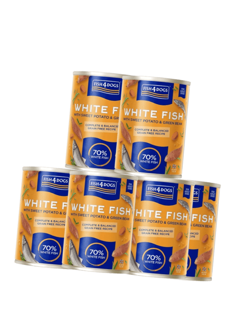 ZESTAW White Fish with Sweet Potato mokra karma dla psa Białe ryby z batatami 6x 395 g