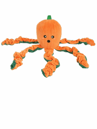 Halloween Dyniowa Ośmiornica - Pluszowy Szarpak dla Psa