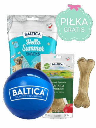 Zestaw 2+1 GRATIS Hello Summer Jagnięcina z Gruszką + Kość do Żucia Królik z Marchewką + Piłka Plażowa Gratis!