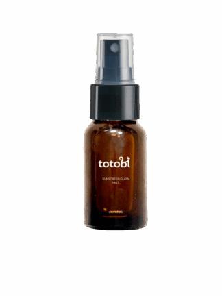 Próbka carelab Sunscreen Glow Mist - Ochronno-nabłyszczająca mgiełka z filtrami UVA i UVB dla psa i kota, 10 ml