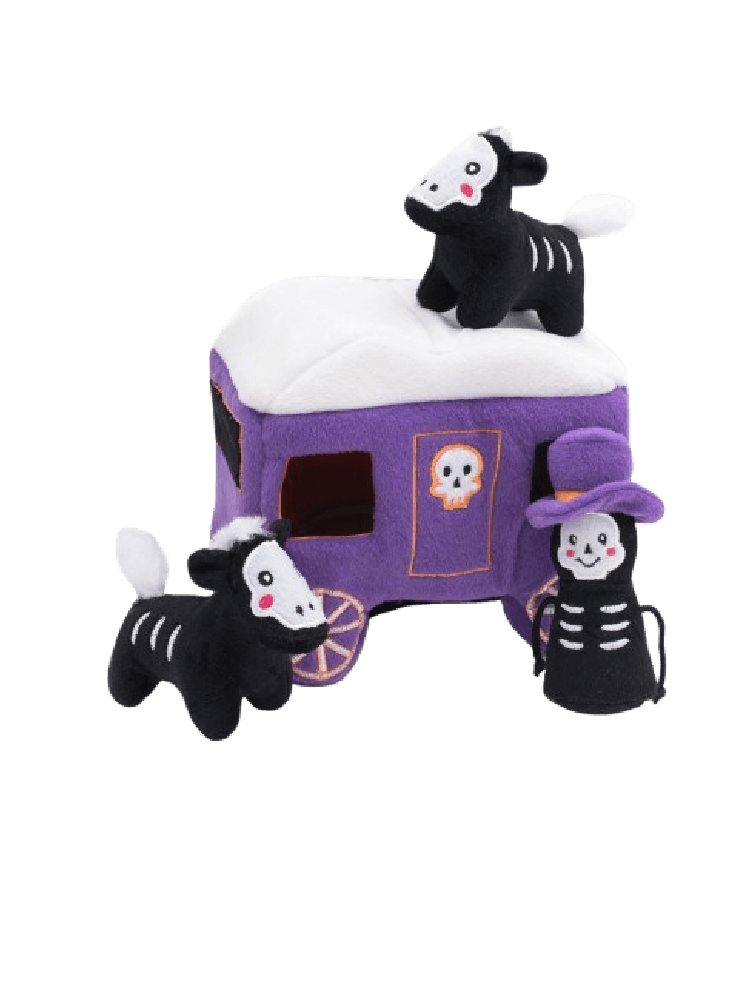 Halloween Pluszowa Norka Karoca - Interaktywna Zabawka Węchowa dla Psa