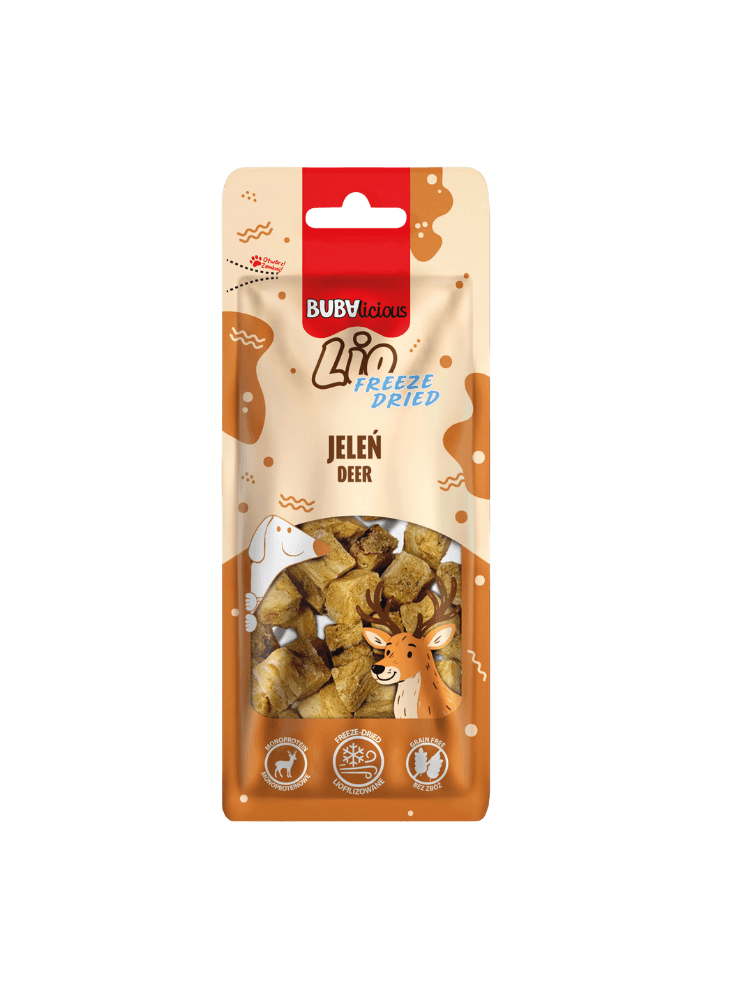 BUBAlicious LIO – Liofilizowane Przysmaki Jeleń 35 g