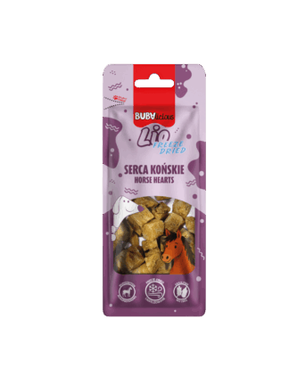 BUBAlicious LIO – Liofilizowane Serca Końskie 35 g