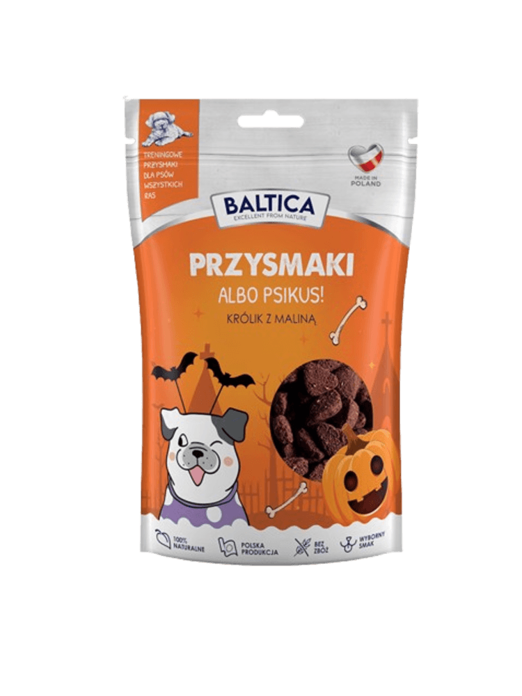 Halloween Przysmaki albo Psikus! - Królik z Maliną 100 g