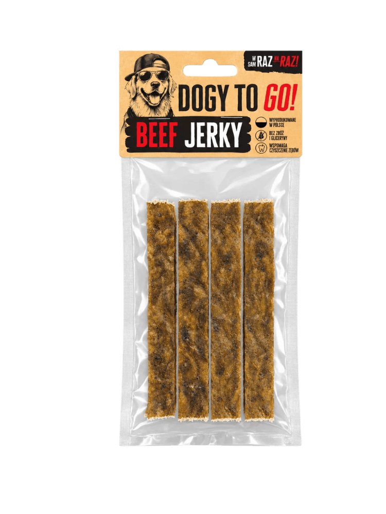DOGY TO GO! – Beef Jerky, 4 szt