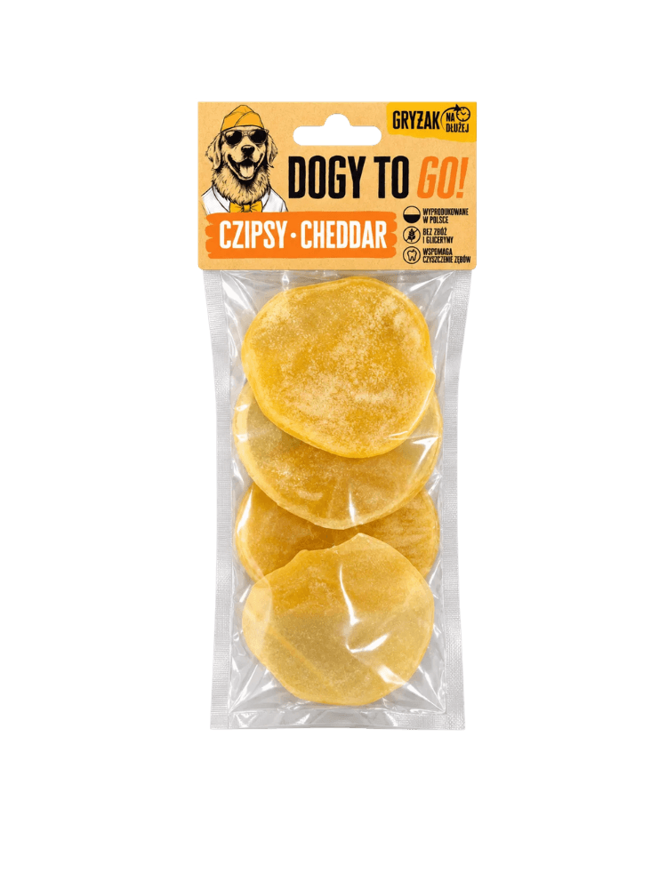 DOGY TO GO! – Czipsy Cheddar, 4 szt