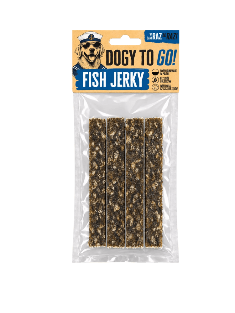 DOGY TO GO! – Fish Jerky, 4 szt
