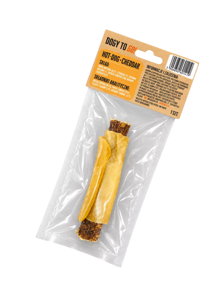 DOGY TO GO! – Hot-Dog Cheddar, 13 cm