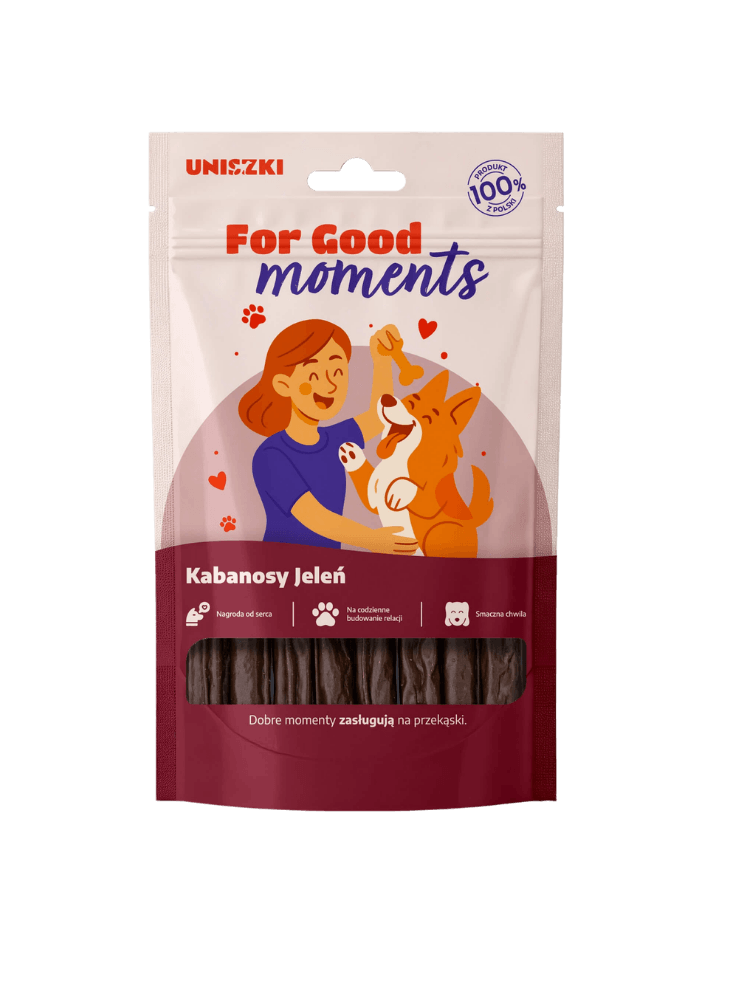 For Good Moments – Kabanosy z Jelenia dla Psa 70g