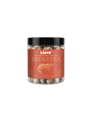 Liofilizowana cała krewetka dla psa i kota 40g