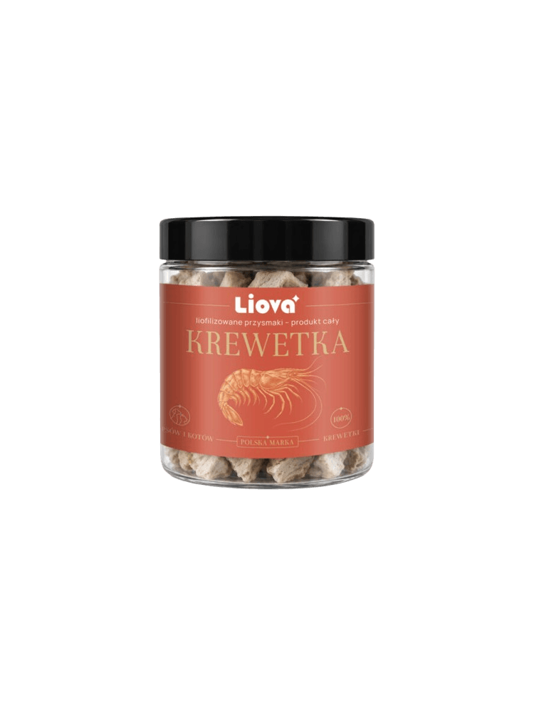 Liofilizowana cała krewetka dla psa i kota 40g