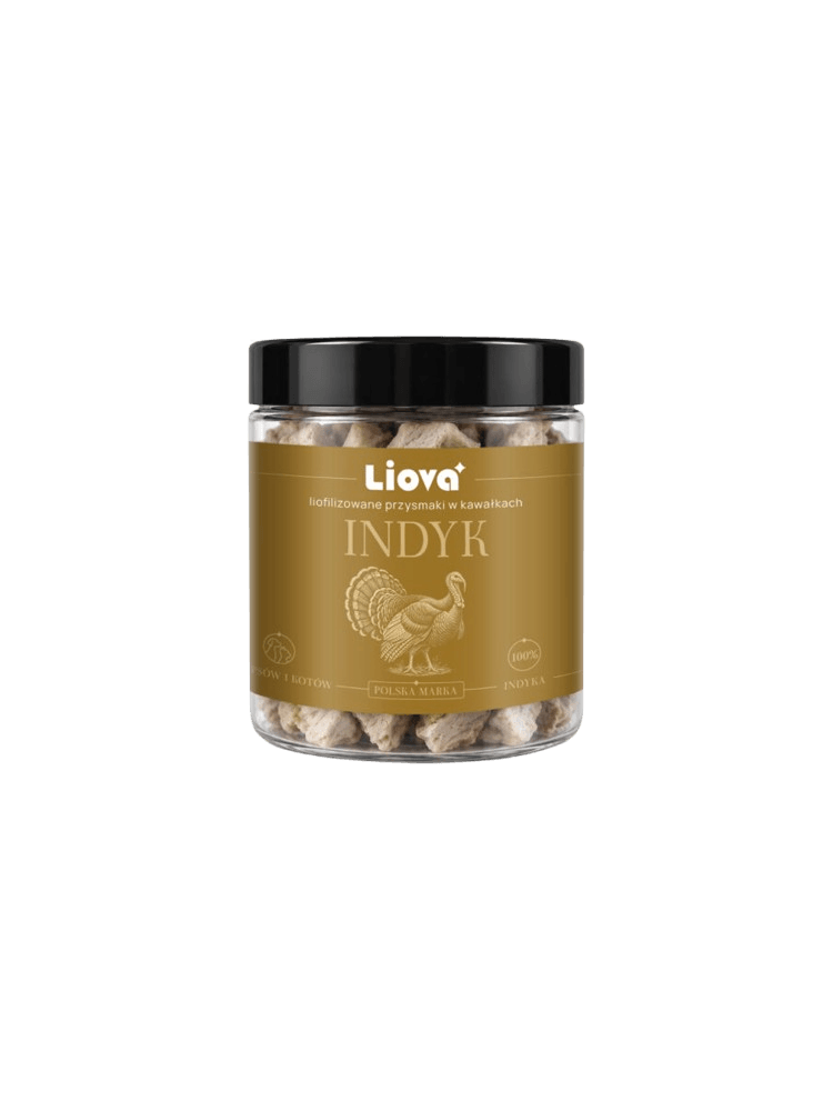 Liofilizowany indyk kawałki dla psa i kota 40g