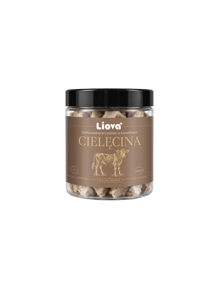 Liofilizowana Cielęcina Kawałki dla psa i kota 40 g
