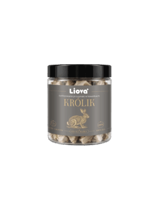 Liofilizowany Królik Kawałki dla psa i kota 40g