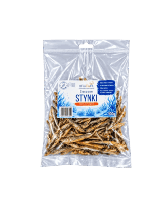 Suszone STYNKI dla Psa – Naturalne Chrupiące Smaczki Treningowe 100 g