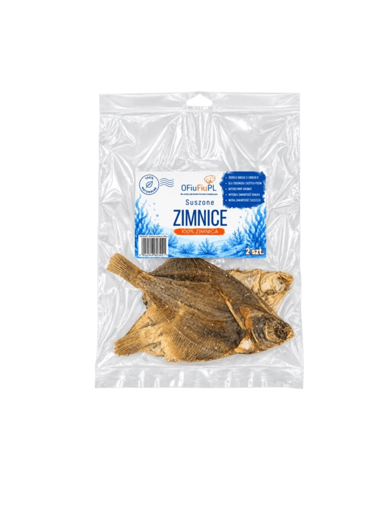 Suszone ZIMNICE dla Psa – Naturalny Duży Gryzak Rybny 2 szt